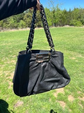 Fendi Mia leather chain shoulder bag